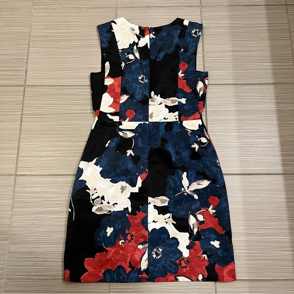 NWT Cynthia Steffe Eloide Dress Floral Printed Mini V-Neck Dress Blue Red White - Picture 10 of 13